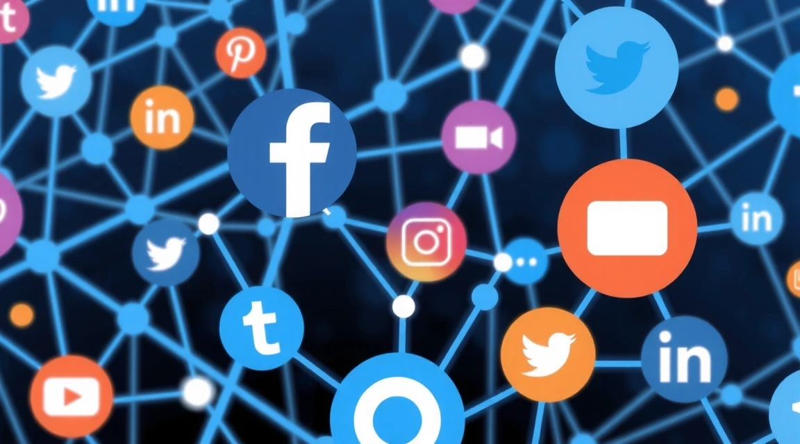 Imagine de rețele sociale cu logo-uri