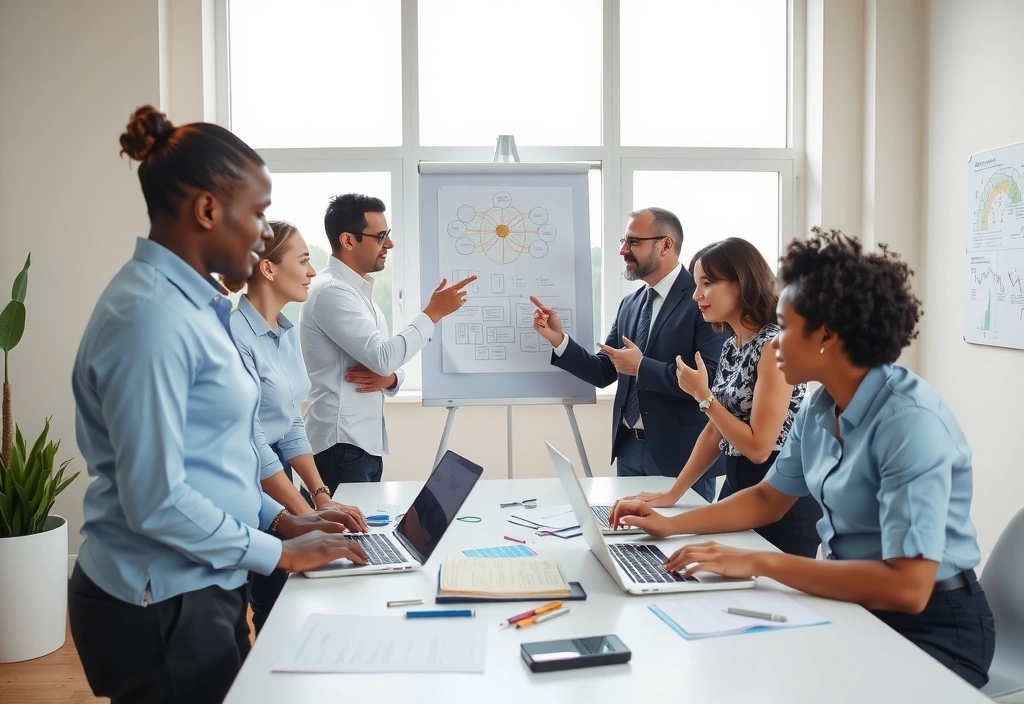 Echipa growthseed la o sesiune de brainstorming