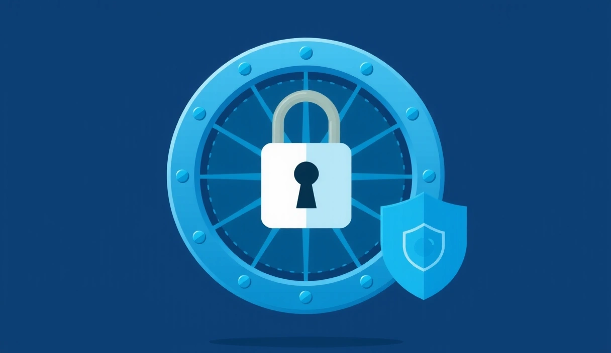 Data privacy and security illustration