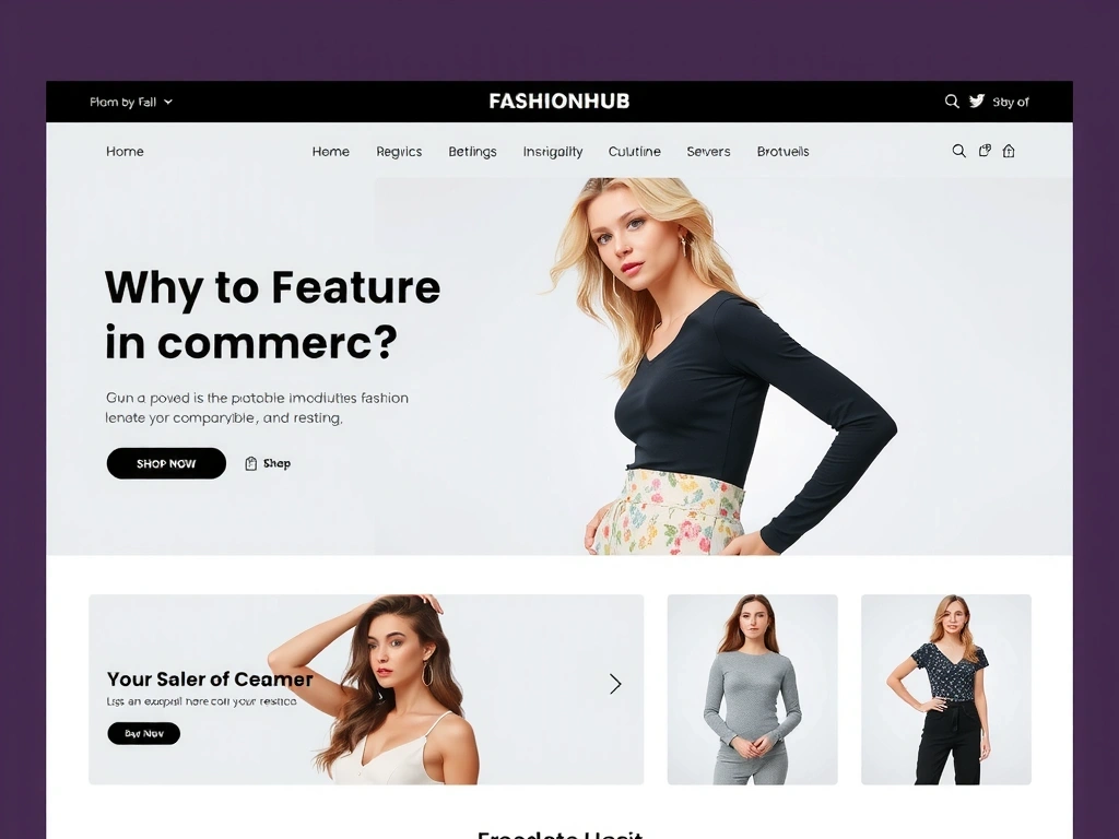Platformă E-commerce Personalizată pentru FashionHub